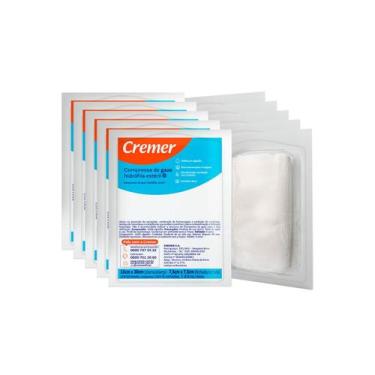 Imagem de Compressa de Gaze 7,5X7,5 Estéril 13 Fios (C/10 PCT) - Cremer