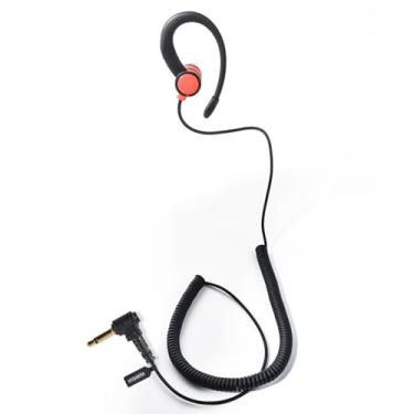 Imagem de HYSHIKRA Fone de ouvido de vigilância de 3,5 mm, fone de ouvido apenas em forma de G para transceptor de amador Walkie-talkies, acessórios de microfone de alto-falante de rádio