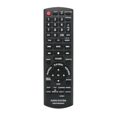 Imagem de Sistema de áudio de substituição N2QAYB000640, controle remoto compatível com o leitor de CD estéreo compacto Panasonic SC-HC25 SC-PMX5 SC-AKX14 SC-PMX5DB SA-PM500 SB-PM500 SC-PM500 SC-HC25DB