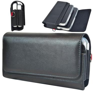 Imagem de JOLIRSBOX 2 capas de couro com coldre para celular com clipe de cinto para iPhone 16pro max,16 Plus,15pro max,15plus,14pro max,14plus,13Pro Max, Galaxy S24 23 S22 Ultra(serve com capa Otterbox)