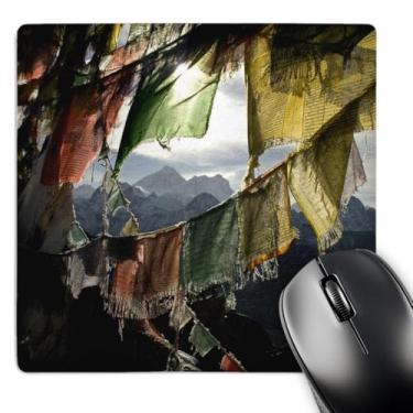 Imagem de 3dRose Bandeiras de oração em Gokyo Ri, Monte Everest, Nepal Mouse pad, 20 x 20 cm (mp_132853_1)
