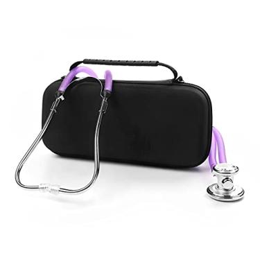 Imagem de AMSAMOTION Estojo Para Estetoscópio 3M Littmann Classic Iii Lightweight Ii Se Mdf Acoustica Deluxe Dual Head Cardiology Iv Suporte Para Estetoscópio Bolso Para Enfermeira Acessórios Para Trabalho Bo