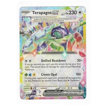 Imagem de Cartão colecionável Pokemon Terapagos ex 128/142 Stellar Crown