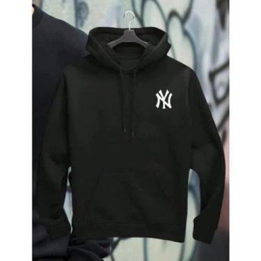 Imagem de Moletom Canguru New York Unissex Com Capuz E Bolso Moderno Confortável