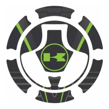 Imagem de Adesivo Protetor De Bocal Kawasaki Resinado Kit 10 - Resitank