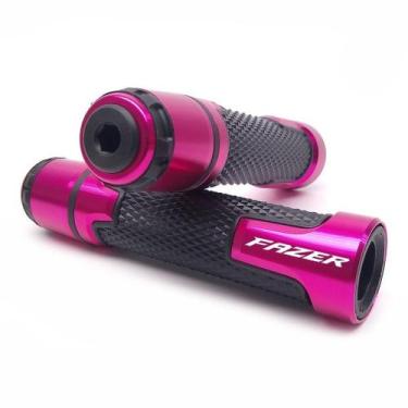 Imagem de Manopla Esportiva Gravada a Laser Fazer 150 250 Yamaha - NoBrand, Pink