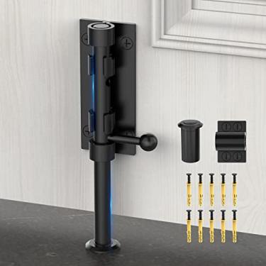 Imagem de Trava de parafuso de barril, fechadura de porta de portão de parafuso deslizante, ferragens, 20 cm, resistente, aço inoxidável 304, fechadura de porta para cerca/madeira/porta de celeiro/porta de