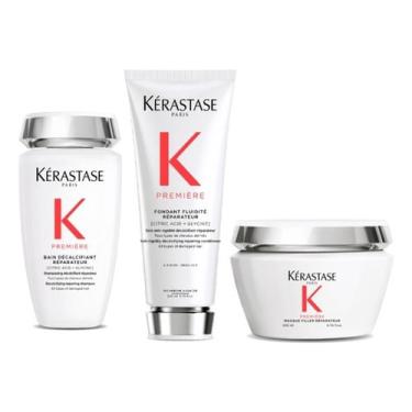 Imagem de Kit Kérastase Premiere Shampoo 250ml + Cond 200ml + Máscara Pq