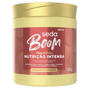 Imagem de CREME DE TRATAMENTO SEDA BOOM INTENSIVO ARGAN, JOJOBA, RÍCINO E COLÁGENO NUTRIÇÃO INTENSA POTE 500G