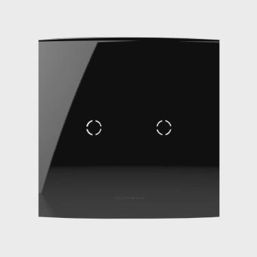 Imagem de Placa 4X4 com Suporte Para Cega Saída De Fio Inova Pro Class Alumbra Black Piano