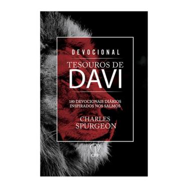 Imagem de Livro Devocional Tesouros de Davi Leão Hebraico com 180 Devocionais Tamanho Pequeno Charles Spurgeon