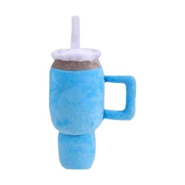 Imagem de Generic Brinquedo de cachorro estridente, pelúcia, copo engraçado, treinamento de proteção de sofá, toca de água de água recheada brinquedo interativo para, Azul