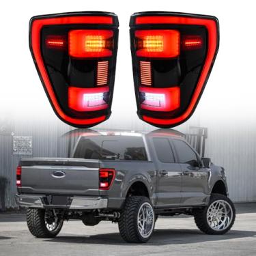 Imagem de Luz traseira para Ford F150 F-150 XL STX 2020-2023 parada de freio de corrida lanterna traseira de fumaça de reserva 14ª geração lado motorista e passageiro (ponto cego)
