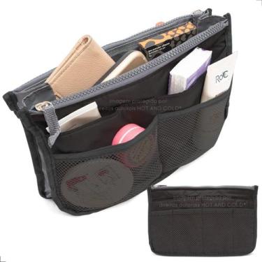 Imagem de Necessaire Organizadora Celular Tablet Carregadores Feminina - Preto -