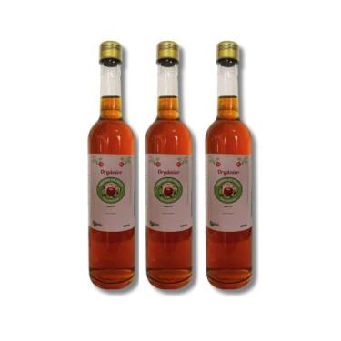 Imagem de Vinagre de Maçã Orgânico 500ml - 100% Puro e Natural - Tampa Antioxidante - Não Pasteurizado - Garrafa de Vidro - Acidez 6,3% (3)