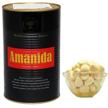 Imagem de Alho Espanhol Aperitivo no Azeite 4kg (2,500kg DRENADO ) - AMANIDA