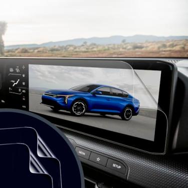 Imagem de Artemis Shields Protetor de tela transparente fosco antirreflexo, anti-impressão digital, projetado para painel de instrumentos KIA K4 2025, infoentretenimento e exibição de navegação – 27,8 polegadas