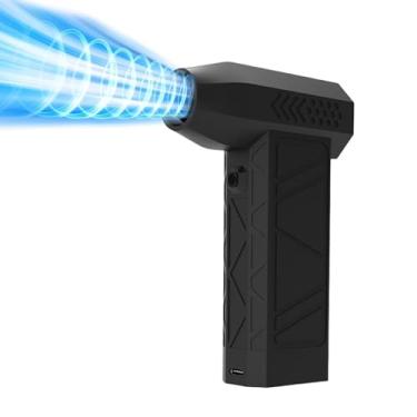 Imagem de Yjcnelcr Ventilador de ar portátil 130000RPM Ventilador de limpeza de carro com ventilador de baixo ruído para dissipação de calor eficaz