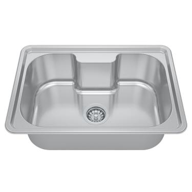 Imagem de Cuba Para Cozinha Gourmet Pia Inox 63X44X20Cm Acetinado Ghelplus Inox