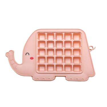 Imagem de Forma De Gelo Divertida Infantil Elefante Rosa 25 Cavidades