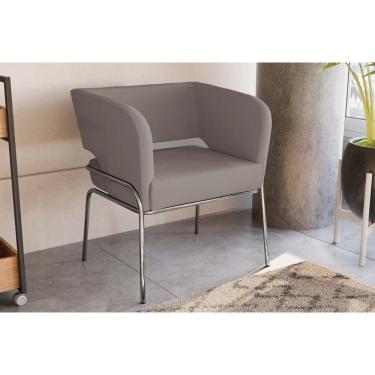 Imagem de Poltrona Decorativa P- Sala Urbana Deluxe Cinza Claro - Kappesberg