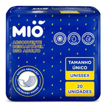 Imagem de Absorvente Descartável Mió Adulto Unissex Tamanho Único 20 Unidades