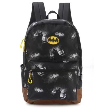 Imagem de Mochila Costas Juvenil Infantil Menino Batman Morcego Gotham Escolar Luxcel