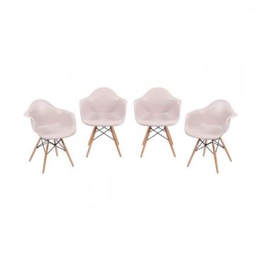 Imagem de Conjunto 4 Cadeiras Com Braço Eames Or Design Fendi