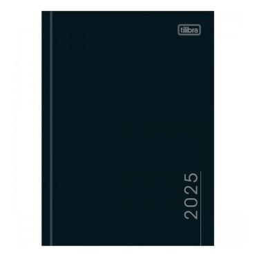 Imagem de Agenda 2025 Tilibra Costurada Diária Pepper Preta