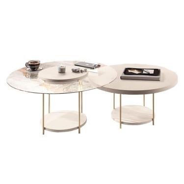 Imagem de Kit Mesa De Centro Sky Off White - Hb Móveis