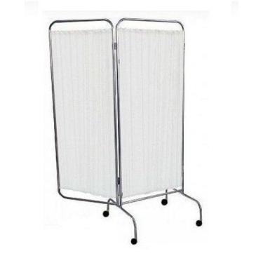 Imagem de Biombo duplo em aço inox faces em tecido - BR CIRURGICA