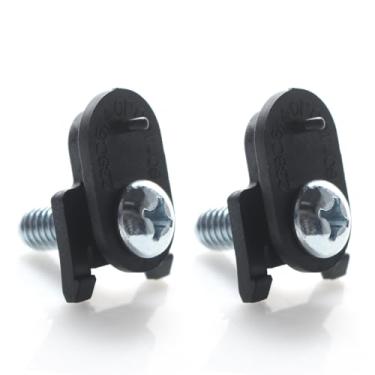 Imagem de Screw Man WR01X39781 Fecho de maçaneta de porta de geladeira (2 peças) serve para GE refrigerador freezer peças de substituição compatíveis Numberl AP7175647 WR01X25070 - Preto