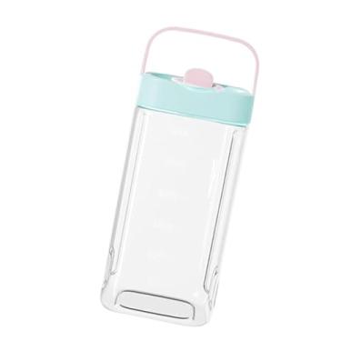 Imagem de Fenteer Jarra de água, infusor de frutas, balde recarregável, grande capacidade, jarra de água, dispensador de bebidas para leite, esportivo, Roxo 3.5l