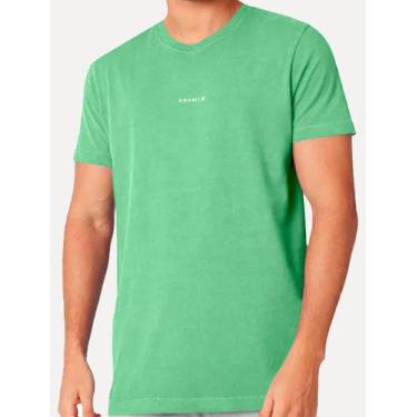 Imagem de Camiseta Aramis Masculina Estampa Costas Barcode Cacto Verde Mescla, M
