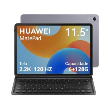 Imagem de Tablet, HUAWEI MatePad 11.5 New, Tablet com Teclado Destacável, Wifi 6+128GB, Tela FullView de 11.5”2.2K 120 Hz, Câmera Traseira 13 MP, Câmera Frontal 8 MP, Bateria de 7700 mAh, Cinza Espacial