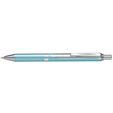Imagem de Pentel Energel Caneta esferográfica de gel retrátil azul claro de metal