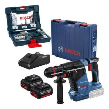 Imagem de Martelete Rompedor Gbh 187-li Bosch 2 Baterias Kit 41 Brocas