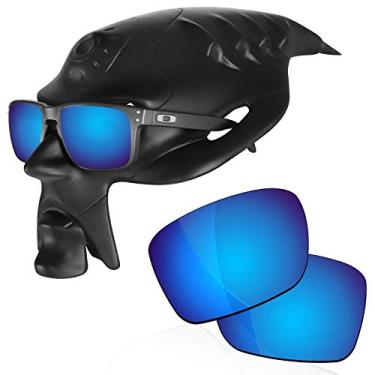 Imagem de RockShell Lentes polarizadas de substituição para óculos de sol Oakley Holbrook OO9102/Holbrook AF OO9244, Ice Blue Mirrorfirm - Geekpolar, One Size