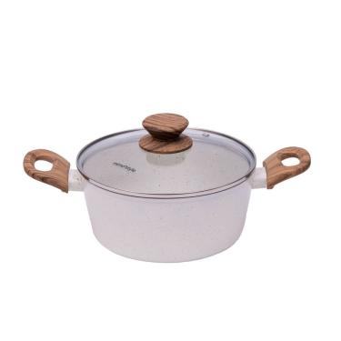 Imagem de Panela Caçarola Indução Revestimento Cerâmica Style Cook Mármol 20cm - Mimo Style