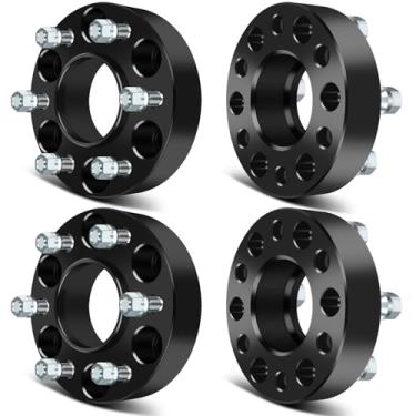 Imagem de SCITOO 4 peças espaçadores de roda 3,8 cm 6x5 furo 78,1 mm parafusos 12x1,5 6 pinos adaptadores de espaçadores de roda apto para Chevrolet Trailblazer para Chevrolet SSR para GMC Envoy