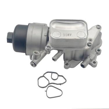 Imagem de AMCC Refrigerador de óleo do motor e caixa do filtro de óleo compatível com Mini N18 Cooper 2011-2016 Mini Cooper Countryman 2013-2016 Cooper Paceman 1.6L Substituir: 11428643745