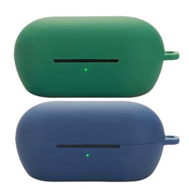 Imagem de Acddeny Capa de fone de ouvido compatível com Sony WF-C710N, [suporta carregamento sem fio] [capa protetora à prova de choque] capa de silicone para fone de ouvido (azul-verde)