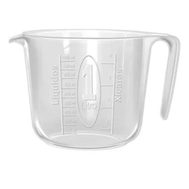 Imagem de Jarra Medidora Graduada 1000ml Transparnte - Niquelart