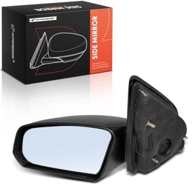Imagem de A-Premium Espelho de porta manual do lado do motorista - compatível com Saturn Ion 2003 2004 2005 2006 2007 - Espelho retrovisor externo externo não aquecido não dobrável preto