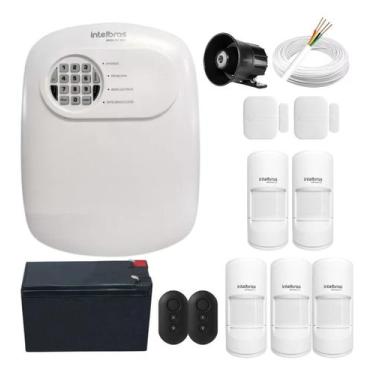 Imagem de Kit Alarme Intelbras Anm 24 App 5 Sensor Presenca Pet C/ Fio
