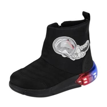 Imagem de Bota Infantil Menino Luz LED Dino Estilosa Space Bibi