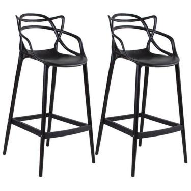 Imagem de Kit 2 Banquetas Allegra 66cm – Design Moderno Para Cozinha Ou Bar