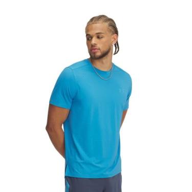 Imagem de Camiseta de Corrida Under Armour Launch Elite Masculina, Azul, G
