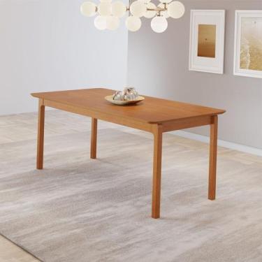 Imagem de Mesa de Jantar Cativa 180cm X 90cm Retangular 6 Lugares Tampo Mdf - JC