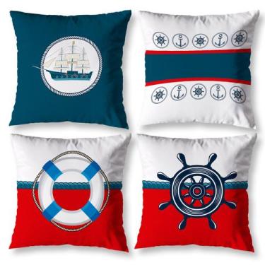 Imagem de Kit 3 Almofadas Cheias Infantil Menino para Quarto Estampas Digitais 4